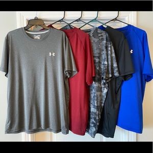 FIVE Under Armour Shirts - XL - Dry-fit material